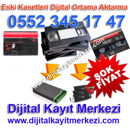 Eski kasetleri dijital ortama aktarma fiyat 100 TL