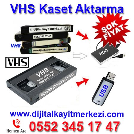 VHS Kaset Aktarma Fiyat 100 TL
